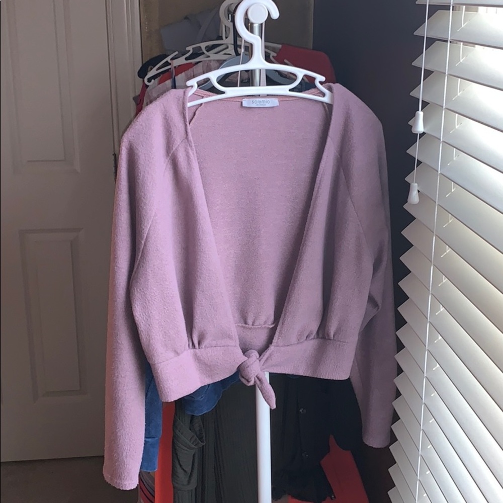 Solemio lavender cardigan